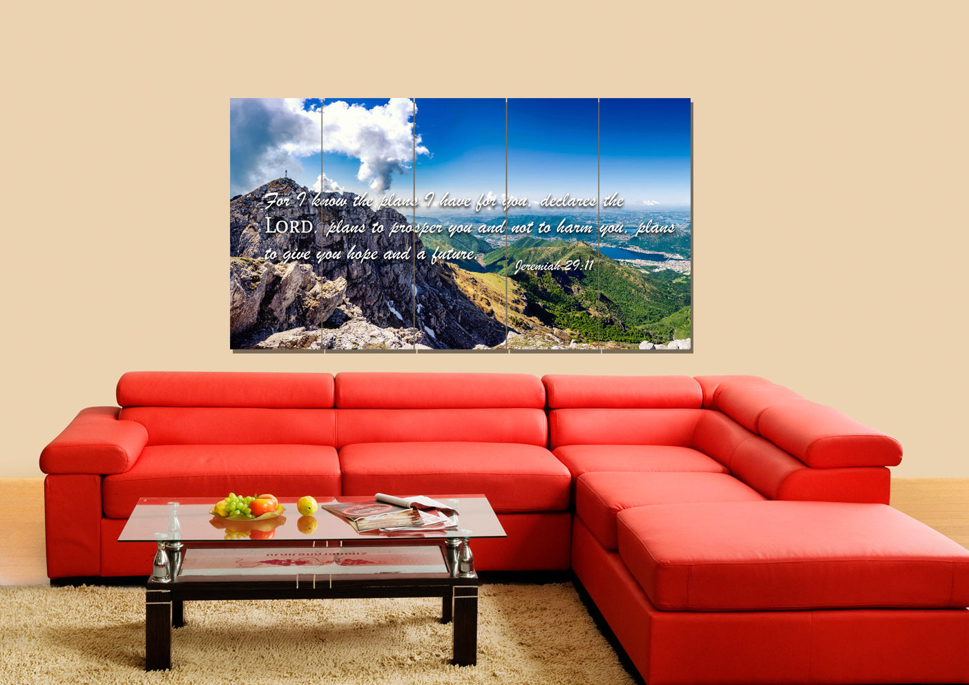 Jeremiah 2911 Niv #4 Bible Verse Canvas Wall Art - Christian Canvas Wall Art