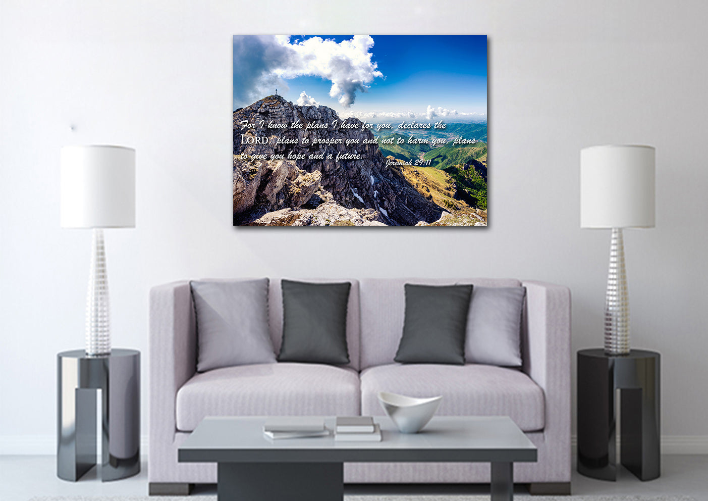 Jeremiah 2911 Niv #4 Bible Verse Canvas Wall Art - Christian Canvas Wall Art