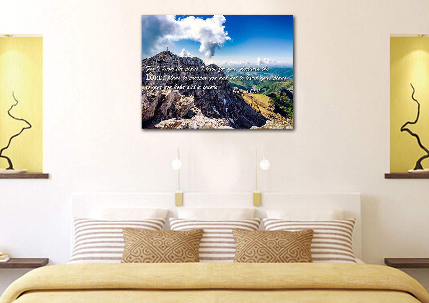 Jeremiah 2911 Niv #4 Bible Verse Canvas Wall Art - Christian Canvas Wall Art