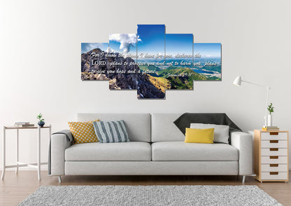 Jeremiah 2911 Niv #4 Bible Verse Canvas Wall Art - Christian Canvas Wall Art