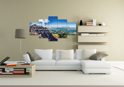 Jeremiah 2911 Niv #4 Bible Verse Canvas Wall Art - Christian Canvas Wall Art