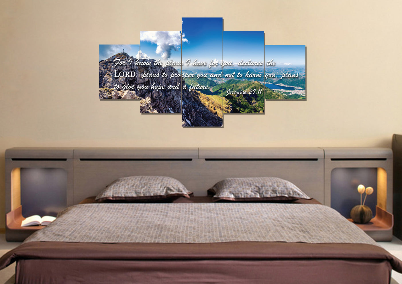 Jeremiah 2911 Niv #4 Bible Verse Canvas Wall Art - Christian Canvas Wall Art