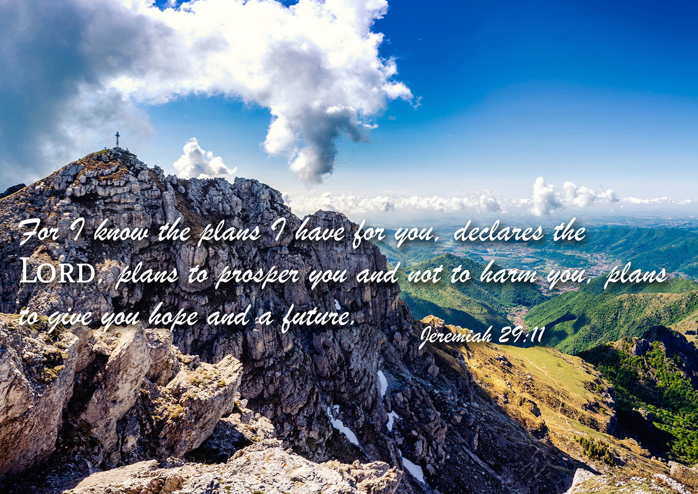 Jeremiah 2911 Niv #4 Bible Verse Canvas Wall Art - Christian Canvas Wall Art