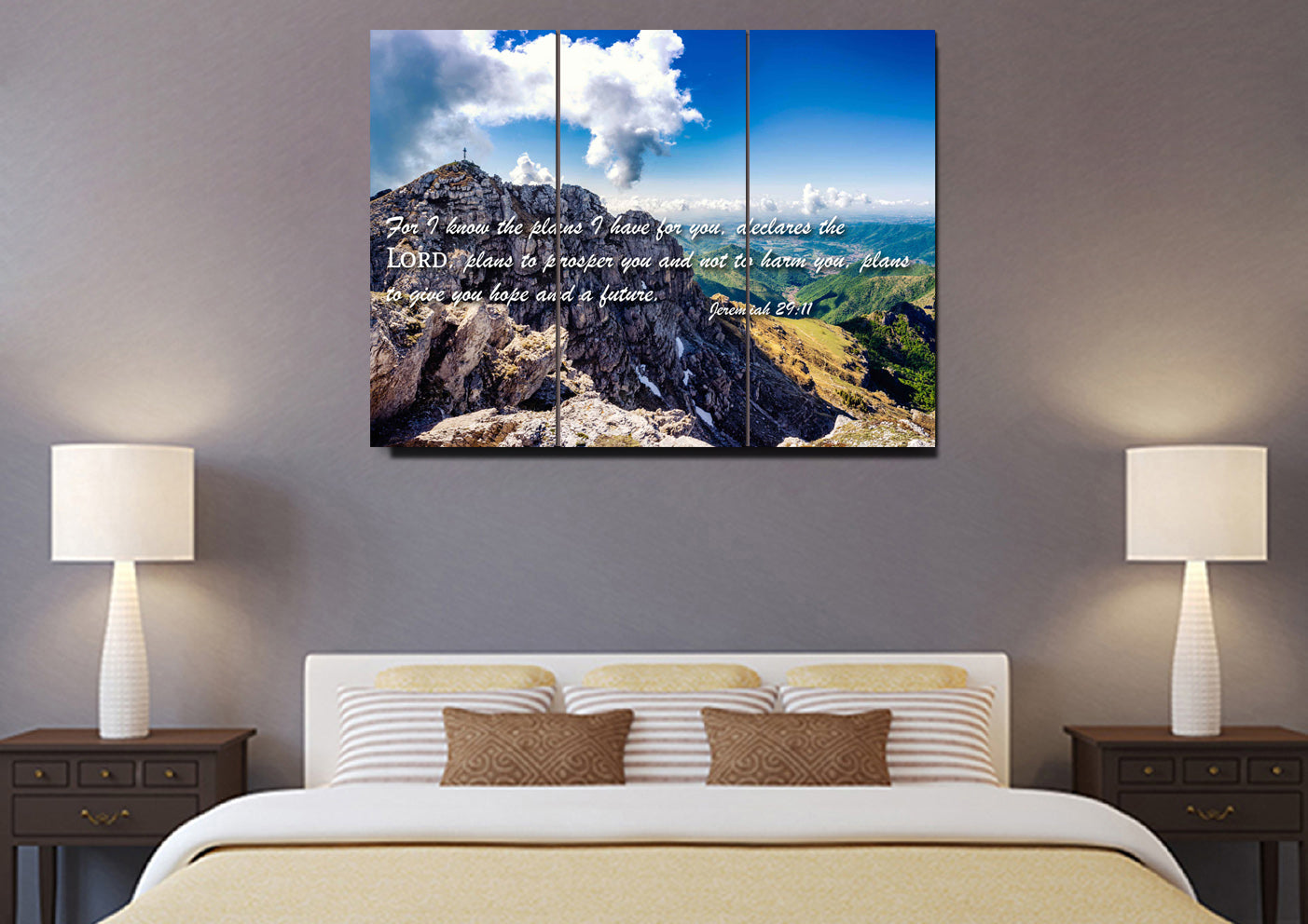 Jeremiah 2911 Niv #4 Bible Verse Canvas Wall Art - Christian Canvas Wall Art