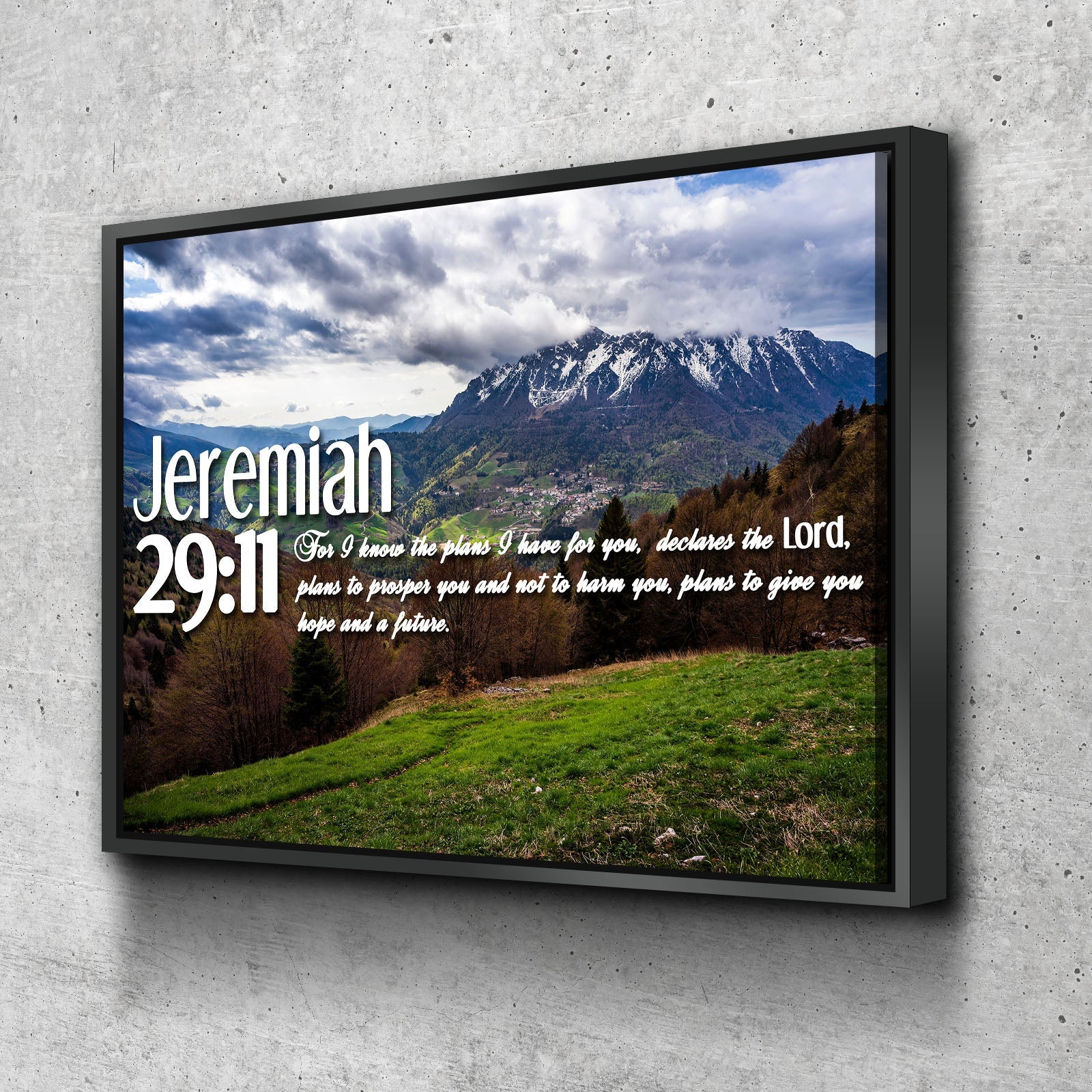 Jeremiah 2911 Niv #5 Bible Verse Canvas Wall Art - Christian Canvas Wall Art