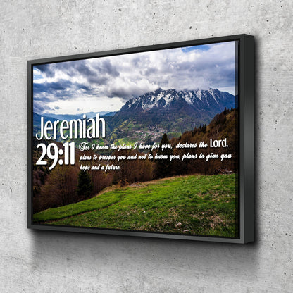 Jeremiah 2911 Niv #5 Bible Verse Canvas Wall Art - Christian Canvas Wall Art