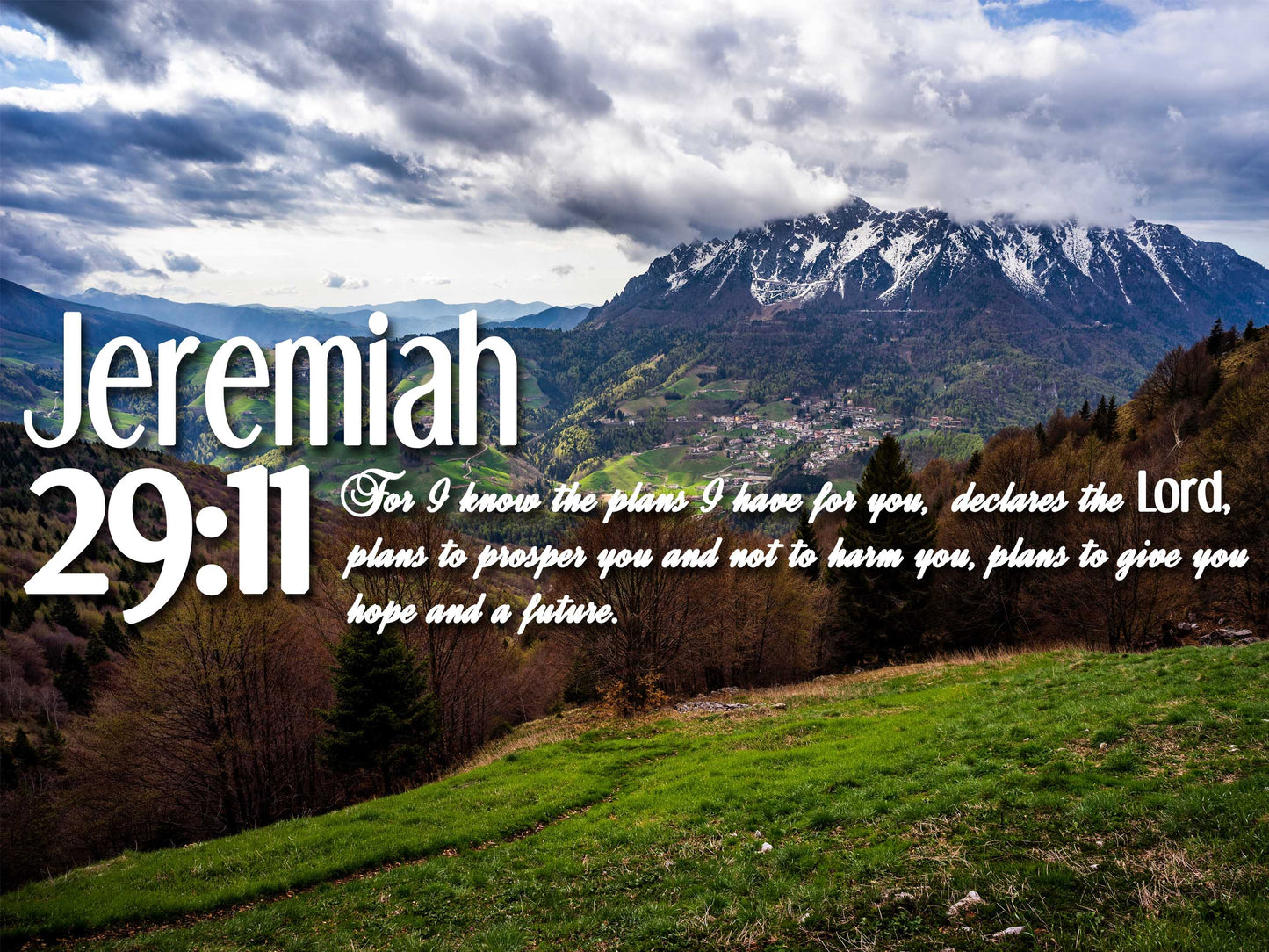 Jeremiah 2911 Niv #5 Bible Verse Canvas Wall Art - Christian Canvas Wall Art