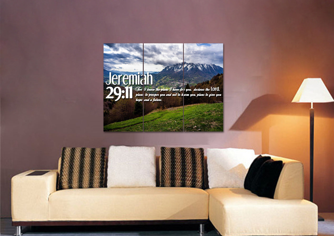 Jeremiah 2911 Niv #5 Bible Verse Canvas Wall Art - Christian Canvas Wall Art