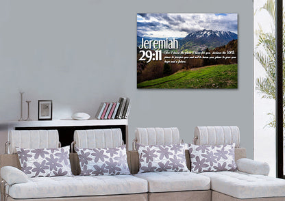 Jeremiah 2911 Niv #5 Bible Verse Canvas Wall Art - Christian Canvas Wall Art