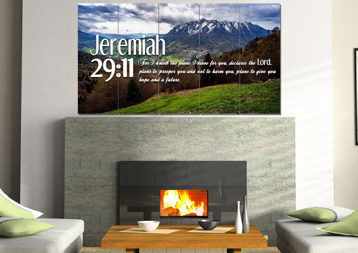 Jeremiah 2911 Niv #5 Bible Verse Canvas Wall Art - Christian Canvas Wall Art