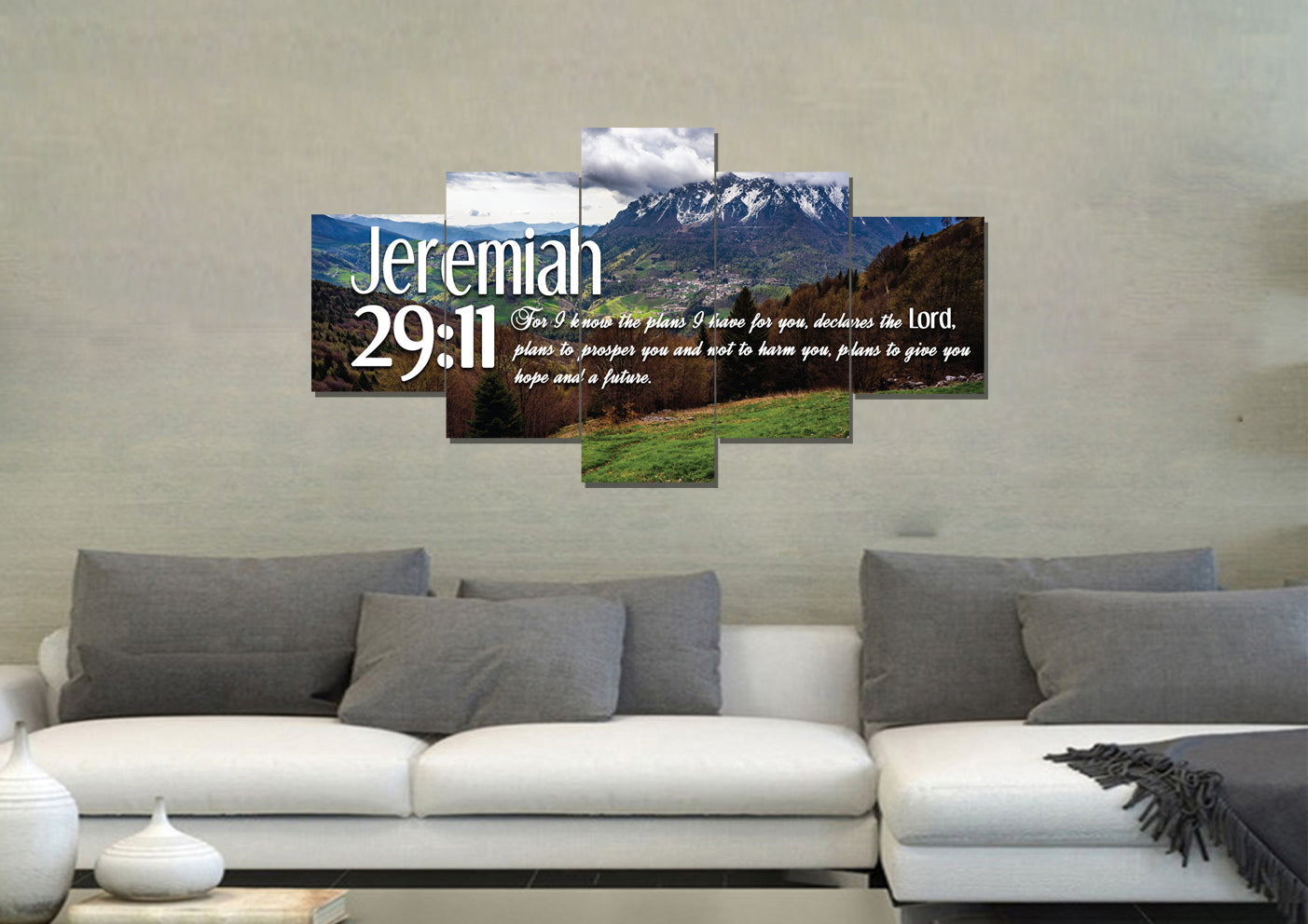 Jeremiah 2911 Niv #5 Bible Verse Canvas Wall Art - Christian Canvas Wall Art