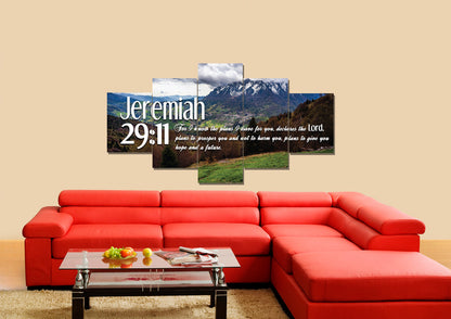 Jeremiah 2911 Niv #5 Bible Verse Canvas Wall Art - Christian Canvas Wall Art