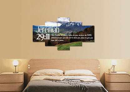 Jeremiah 2911 Niv #5 Bible Verse Canvas Wall Art - Christian Canvas Wall Art