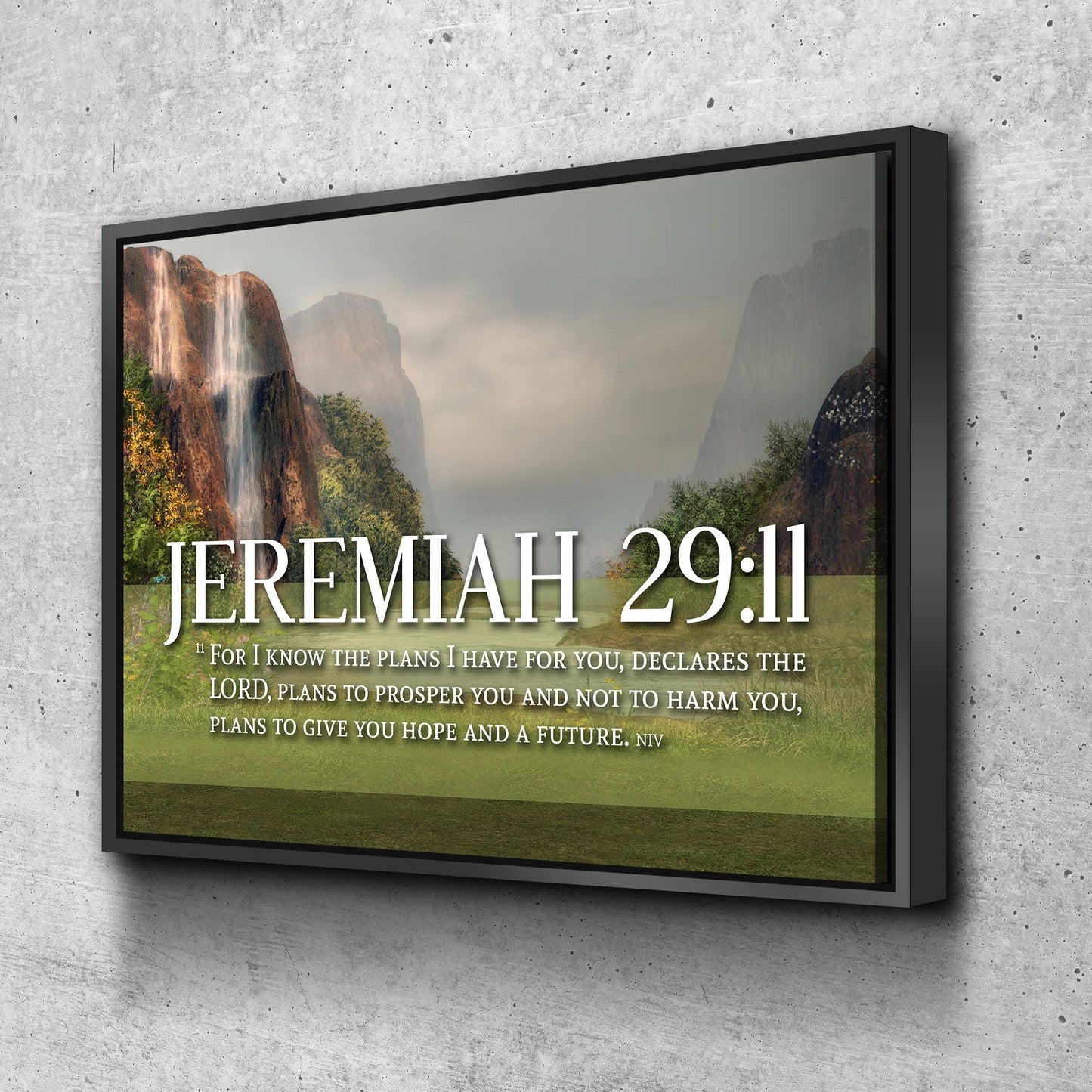 Jeremiah 2911 Niv #6 Bible Verse Canvas Wall Art - Christian Canvas Wall Art