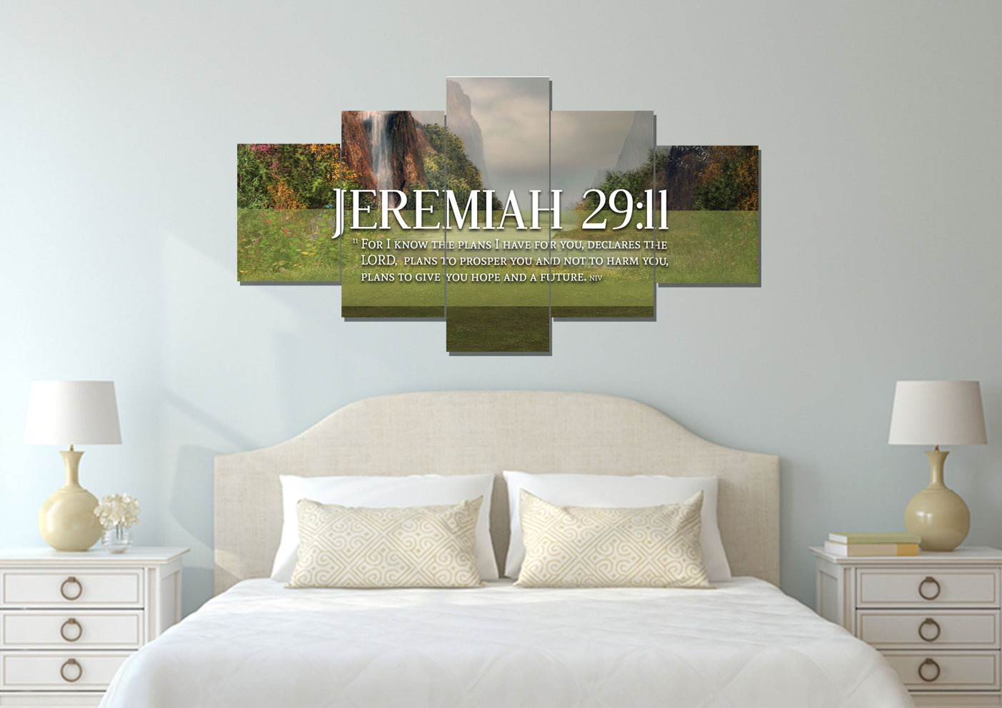 Jeremiah 2911 Niv #6 Bible Verse Canvas Wall Art - Christian Canvas Wall Art