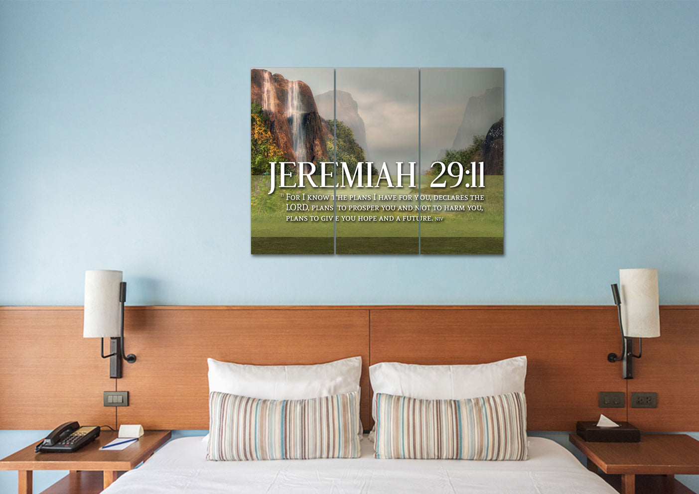 Jeremiah 2911 Niv #6 Bible Verse Canvas Wall Art - Christian Canvas Wall Art
