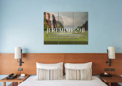Jeremiah 2911 Niv #6 Bible Verse Canvas Wall Art - Christian Canvas Wall Art