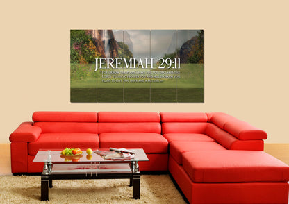 Jeremiah 2911 Niv #6 Bible Verse Canvas Wall Art - Christian Canvas Wall Art