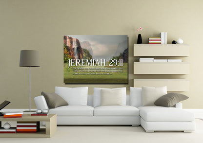 Jeremiah 2911 Niv #6 Bible Verse Canvas Wall Art - Christian Canvas Wall Art