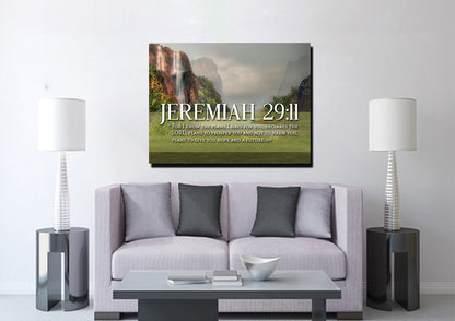 Jeremiah 2911 Niv #6 Bible Verse Canvas Wall Art - Christian Canvas Wall Art