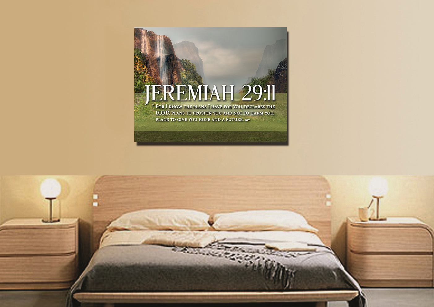 Jeremiah 2911 Niv #6 Bible Verse Canvas Wall Art - Christian Canvas Wall Art