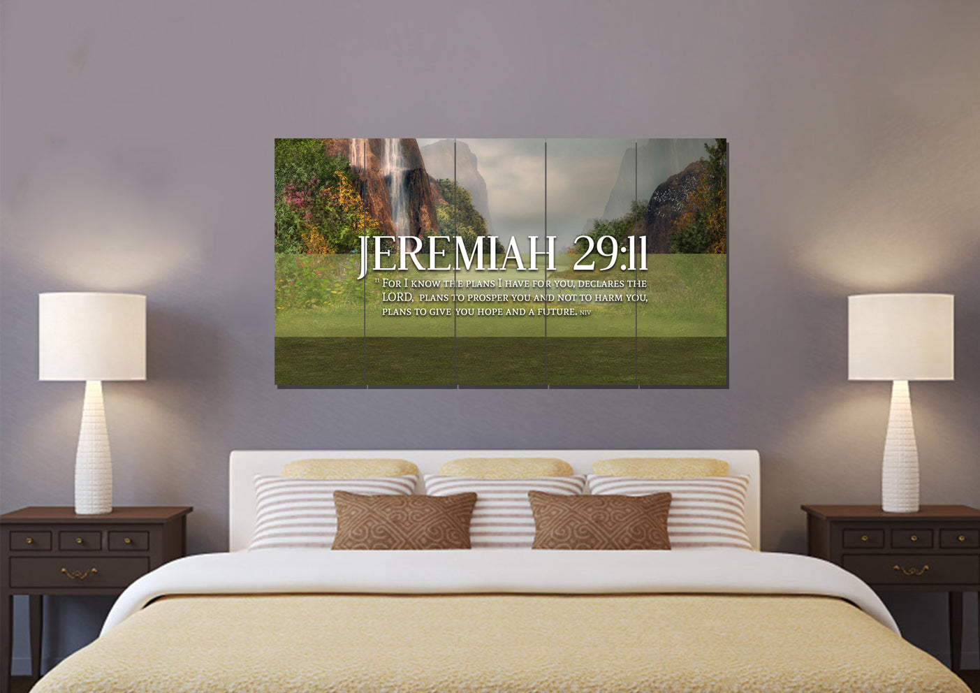 Jeremiah 2911 Niv #6 Bible Verse Canvas Wall Art - Christian Canvas Wall Art