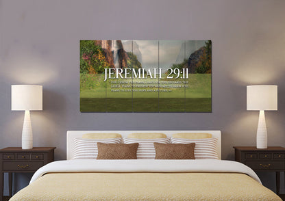 Jeremiah 2911 Niv #6 Bible Verse Canvas Wall Art - Christian Canvas Wall Art