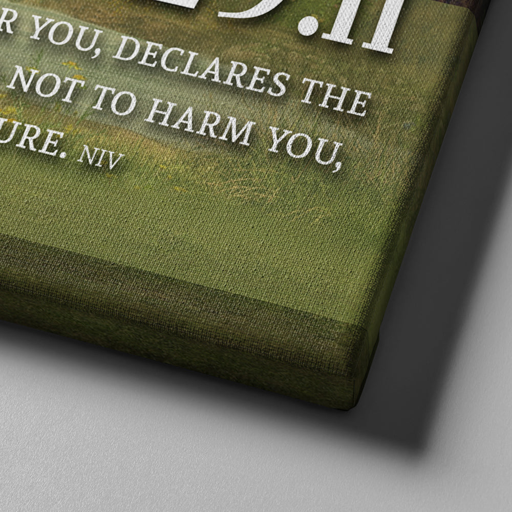 Jeremiah 2911 Niv #6 Bible Verse Canvas Wall Art - Christian Canvas Wall Art