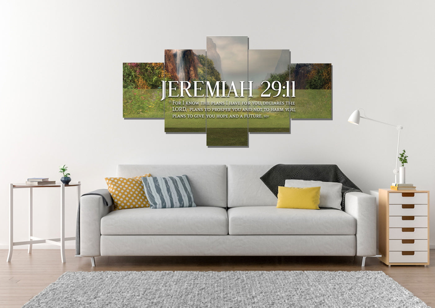 Jeremiah 2911 Niv #6 Bible Verse Canvas Wall Art - Christian Canvas Wall Art
