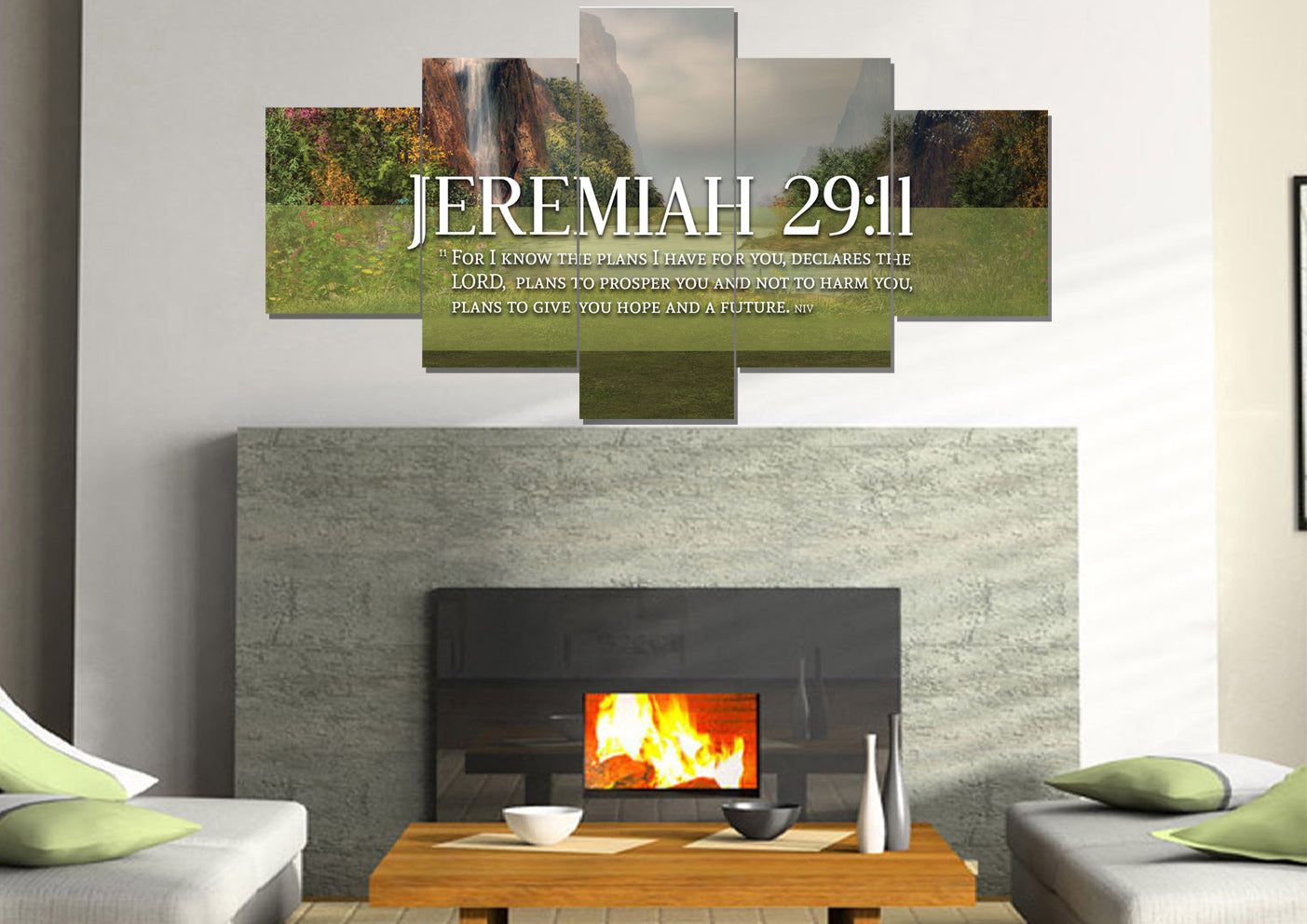 Jeremiah 2911 Niv #6 Bible Verse Canvas Wall Art - Christian Canvas Wall Art