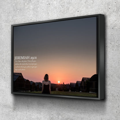 Jeremiah 2911 Niv #7 Bible Verse Canvas Wall Art - Christian Canvas Wall Art