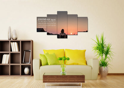 Jeremiah 2911 Niv #7 Bible Verse Canvas Wall Art - Christian Canvas Wall Art