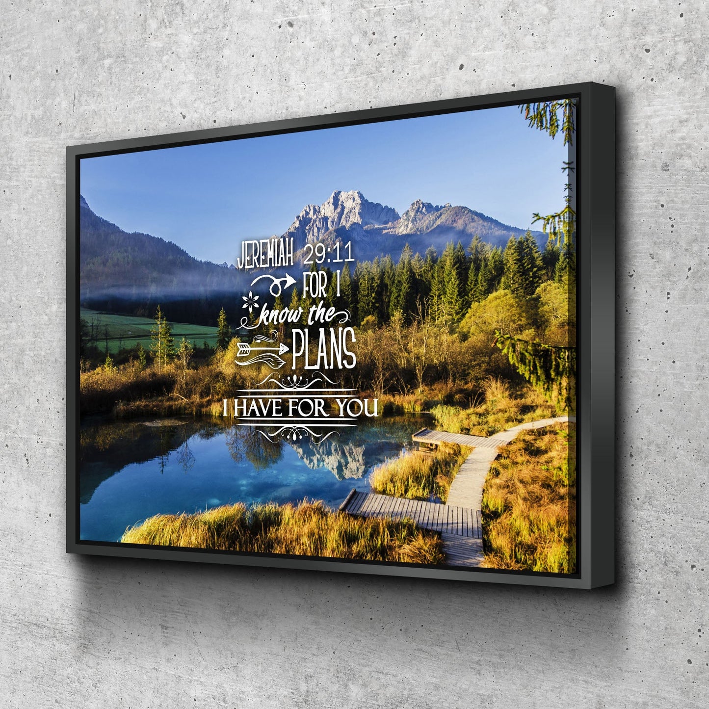 Jeremiah 2911 Niv #8 Bible Verse Canvas Wall Art - Christian Canvas Wall Art