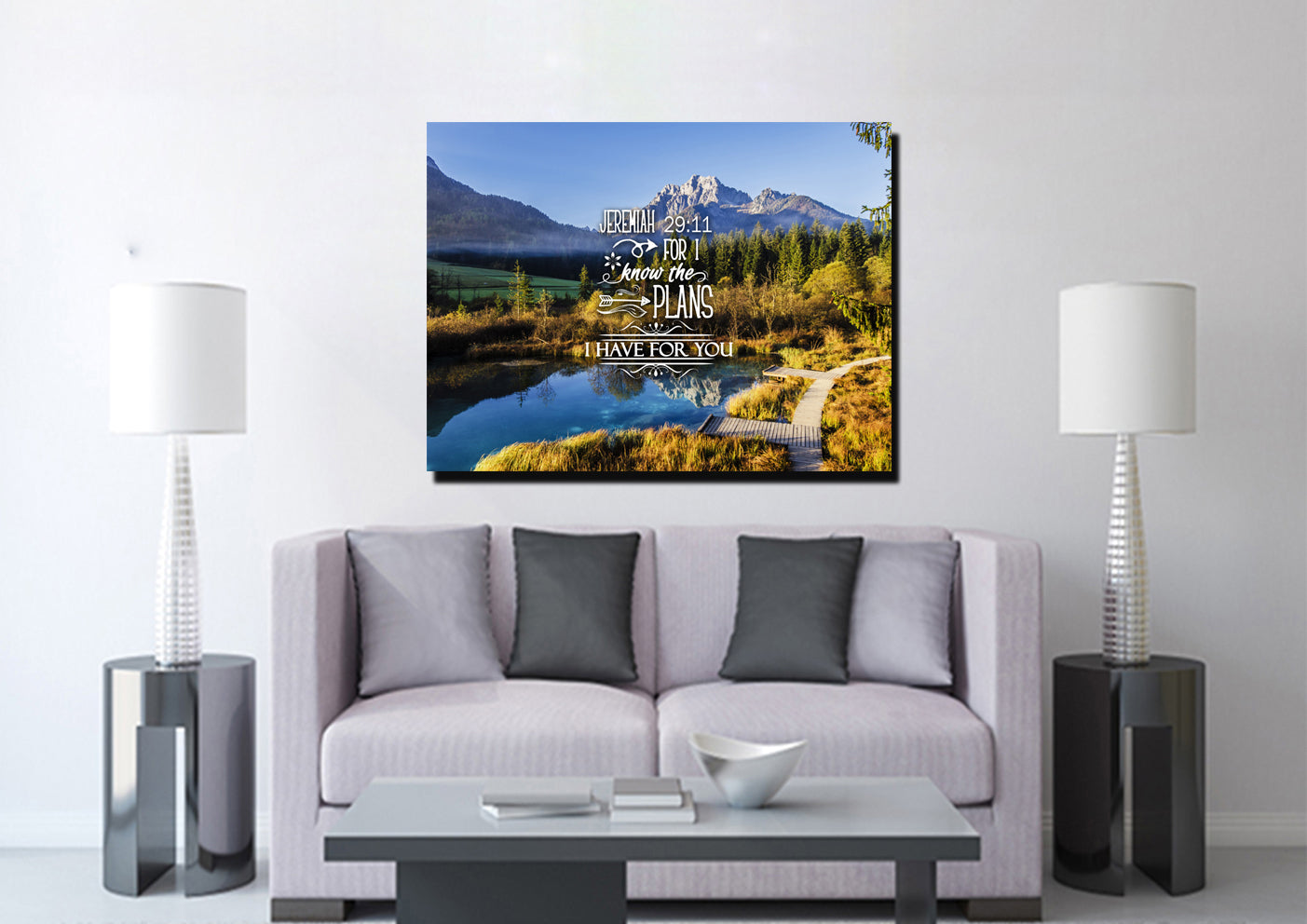 Jeremiah 2911 Niv #8 Bible Verse Canvas Wall Art - Christian Canvas Wall Art