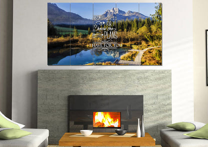 Jeremiah 2911 Niv #8 Bible Verse Canvas Wall Art - Christian Canvas Wall Art