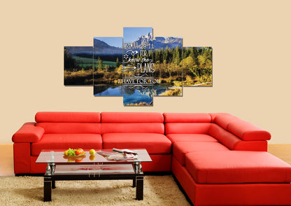 Jeremiah 2911 Niv #8 Bible Verse Canvas Wall Art - Christian Canvas Wall Art