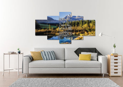 Jeremiah 2911 Niv #8 Bible Verse Canvas Wall Art - Christian Canvas Wall Art
