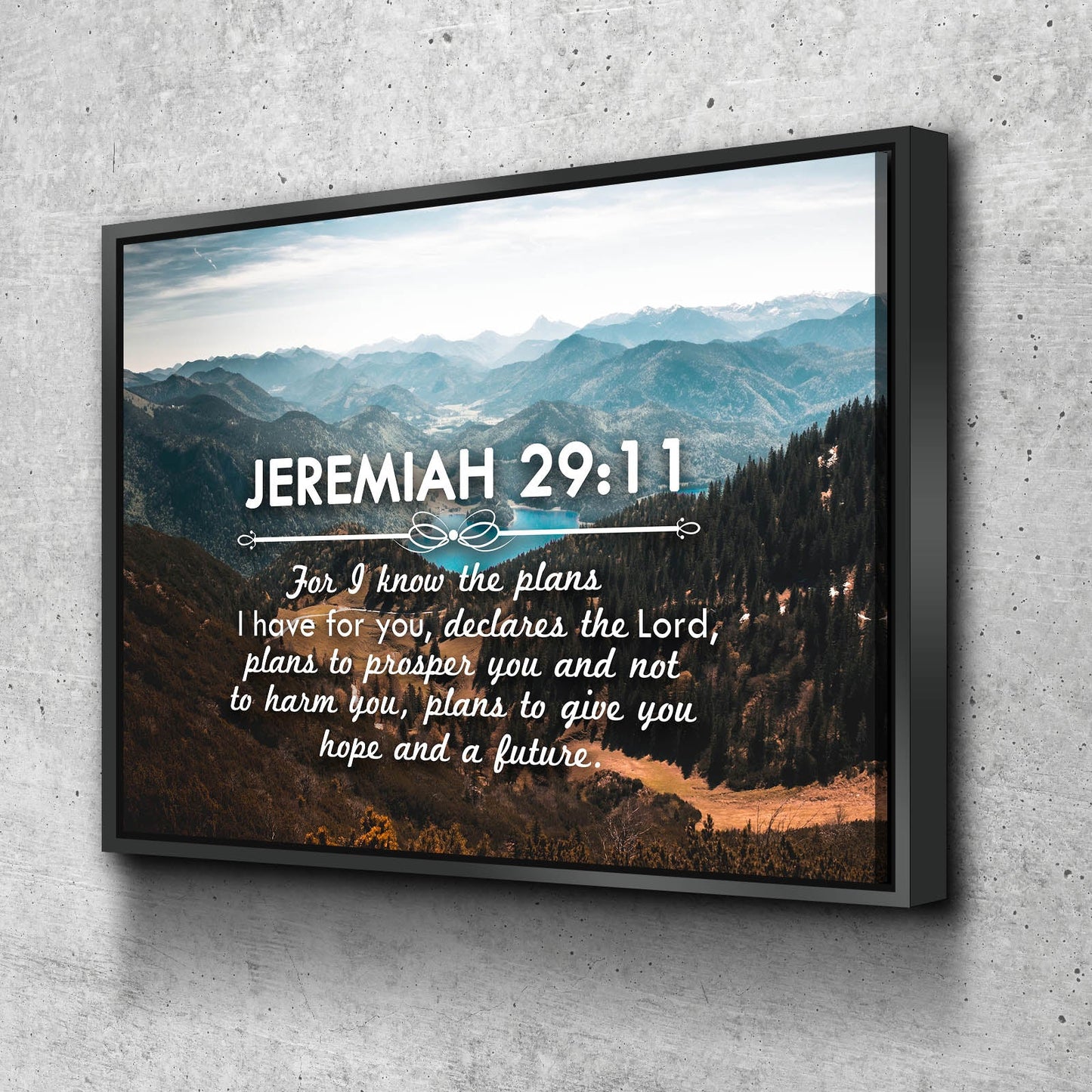 Jeremiah 2911 Niv #9 Bible Verse Canvas Wall Art - Christian Canvas Wall Art