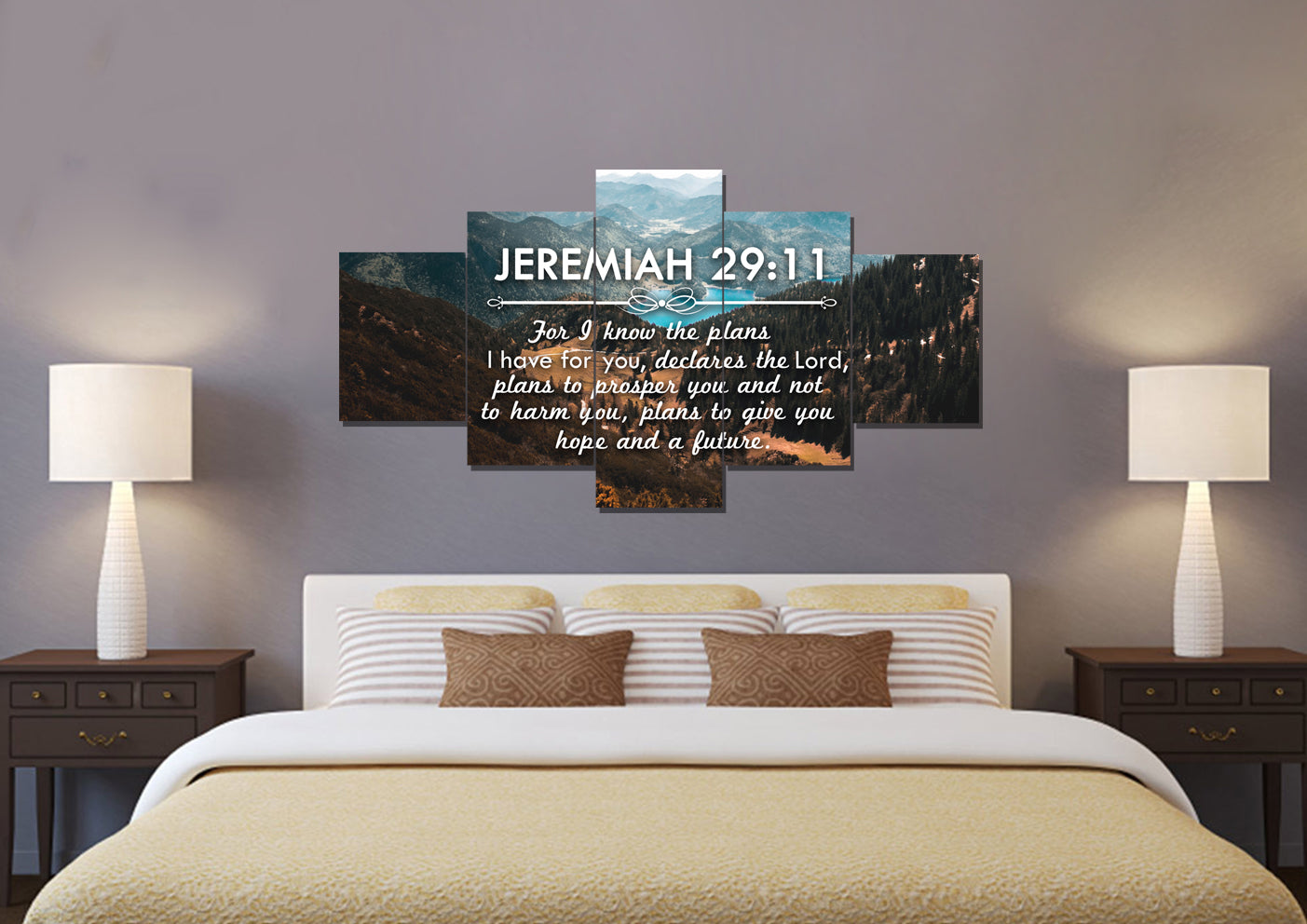 Jeremiah 2911 Niv #9 Bible Verse Canvas Wall Art - Christian Canvas Wall Art