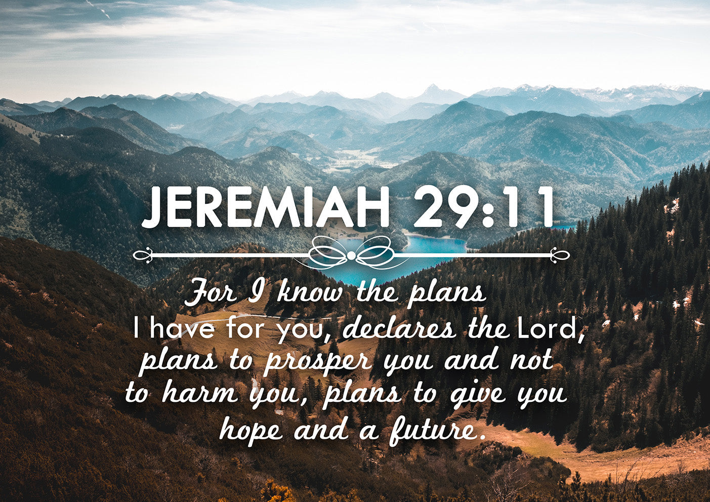 Jeremiah 2911 Niv #9 Bible Verse Canvas Wall Art - Christian Canvas Wall Art