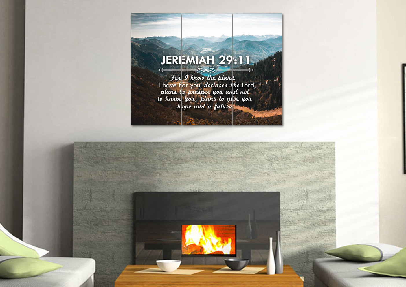 Jeremiah 2911 Niv #9 Bible Verse Canvas Wall Art - Christian Canvas Wall Art