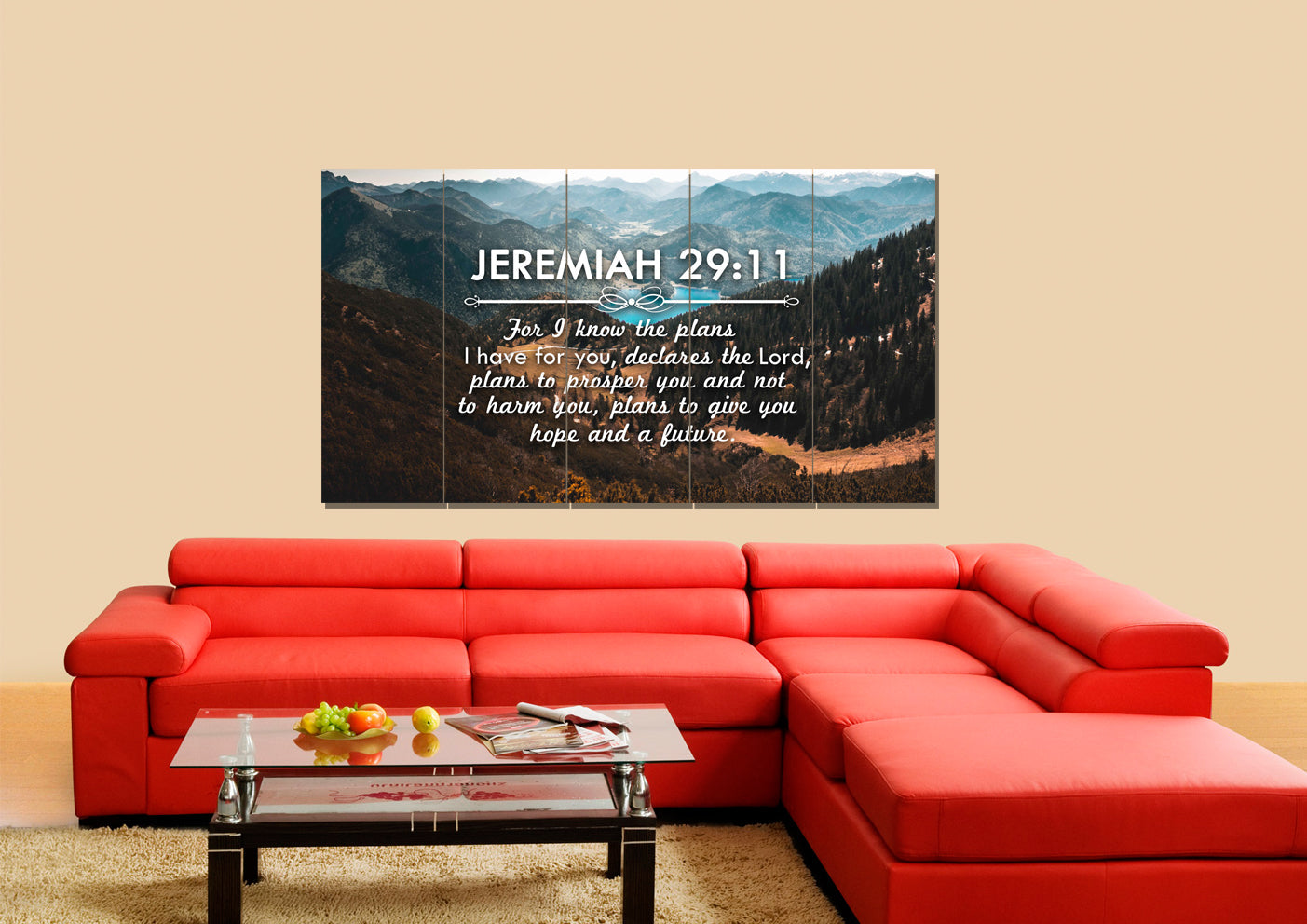 Jeremiah 2911 Niv #9 Bible Verse Canvas Wall Art - Christian Canvas Wall Art