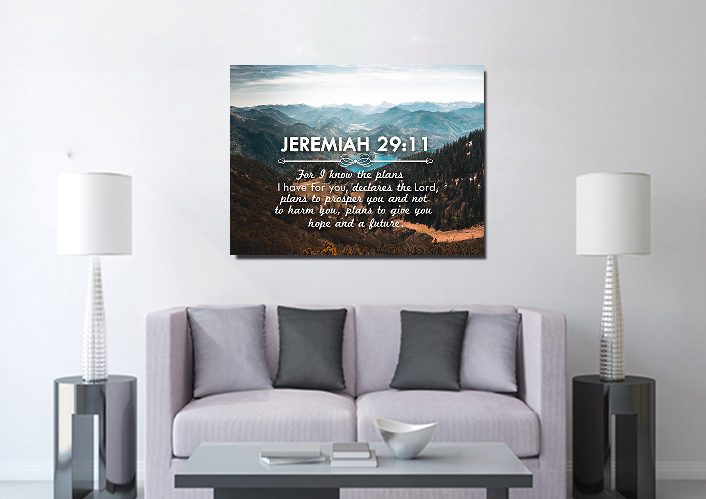 Jeremiah 2911 Niv #9 Bible Verse Canvas Wall Art - Christian Canvas Wall Art