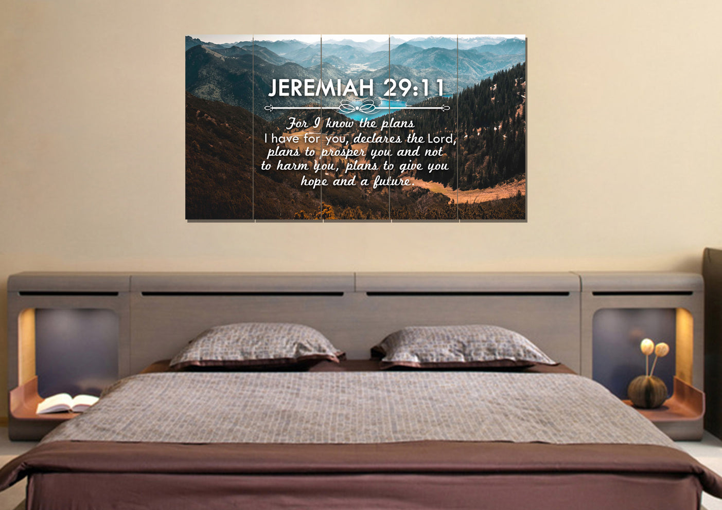 Jeremiah 2911 Niv #9 Bible Verse Canvas Wall Art - Christian Canvas Wall Art