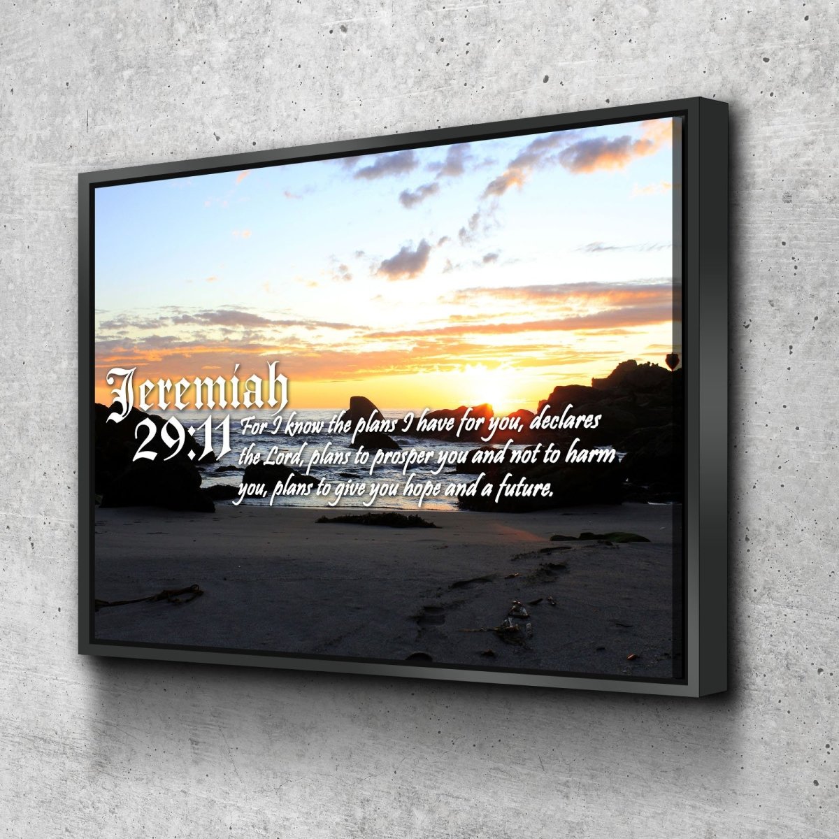 Jeremiah 2911 Niv Bible Verse Canvas Wall Art - Christian Canvas Wall Art