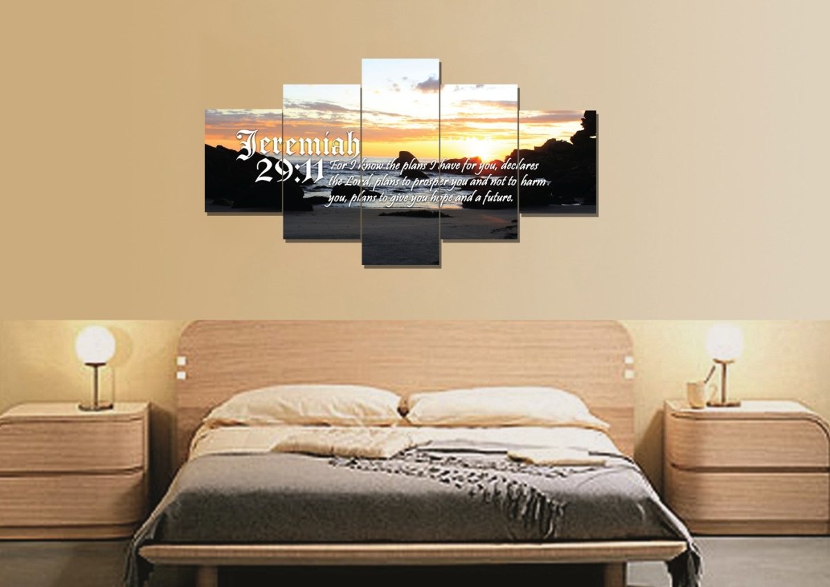 Jeremiah 2911 Niv Bible Verse Canvas Wall Art - Christian Canvas Wall Art