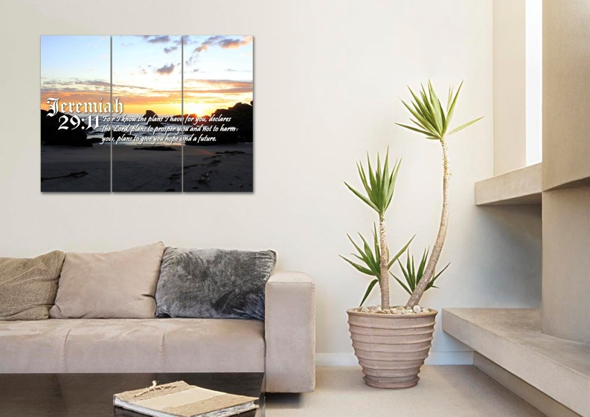 Jeremiah 2911 Niv Bible Verse Canvas Wall Art - Christian Canvas Wall Art