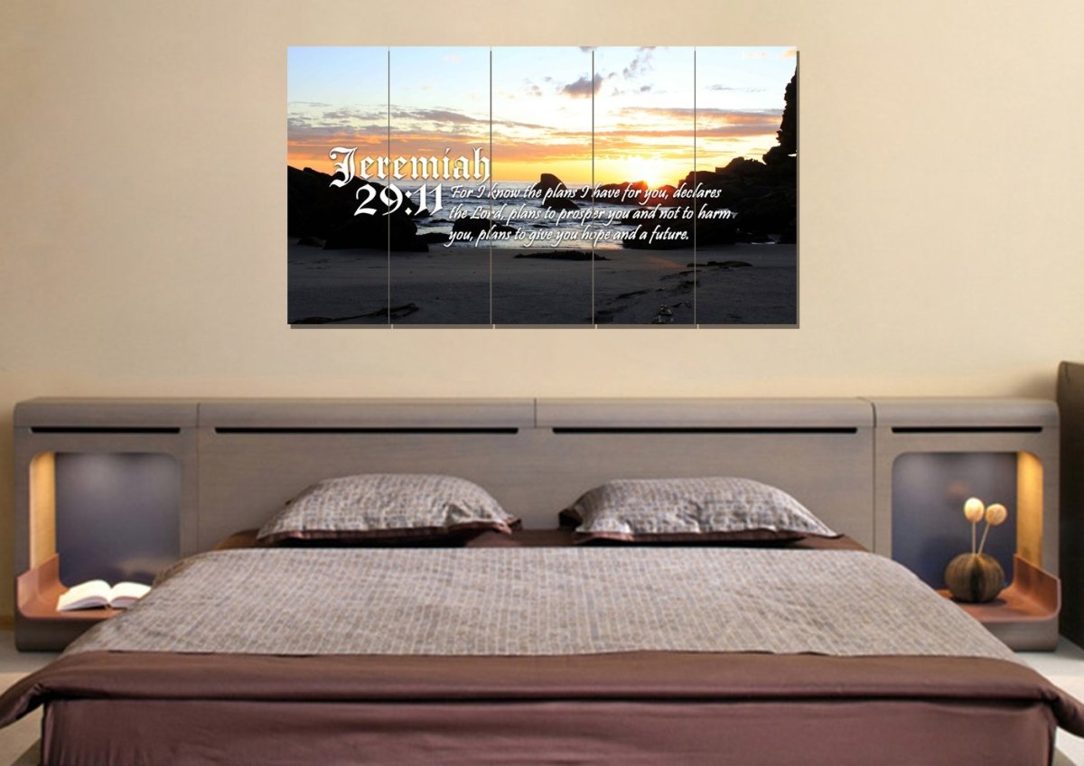 Jeremiah 2911 Niv Bible Verse Canvas Wall Art - Christian Canvas Wall Art