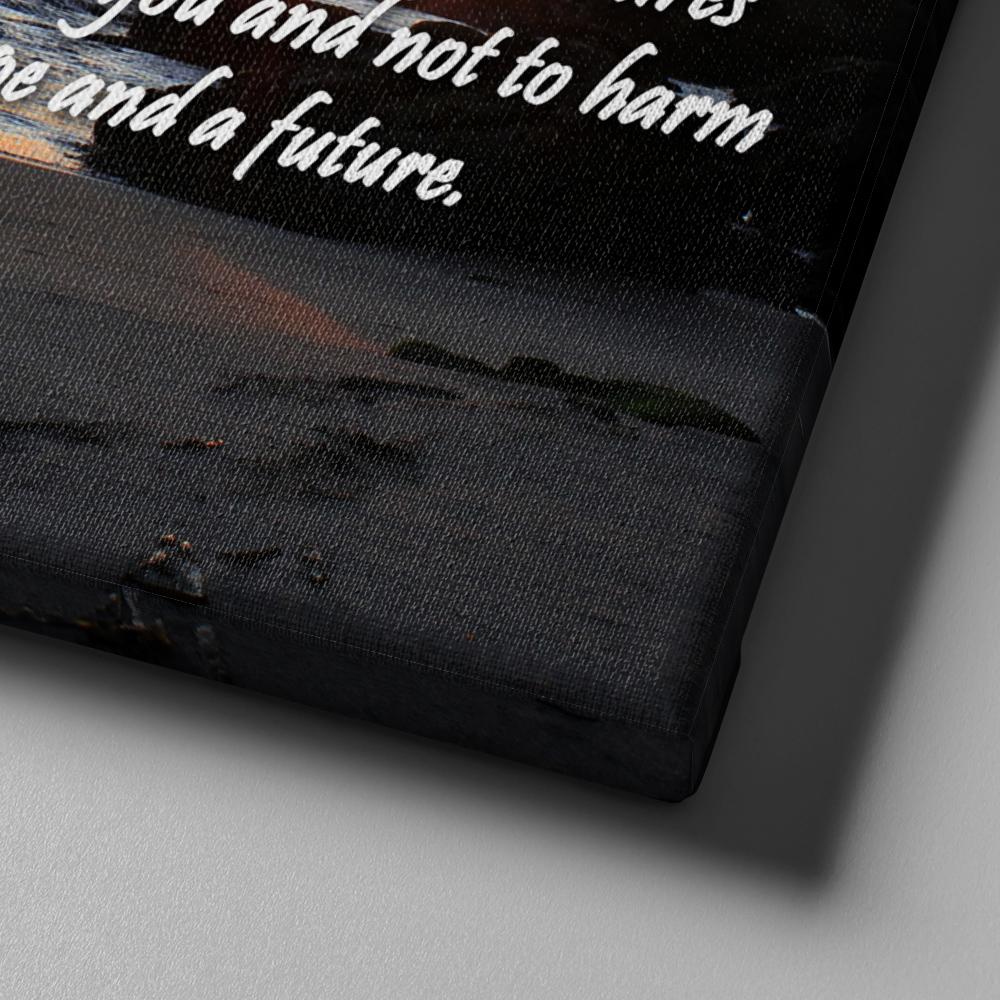 Jeremiah 2911 Niv Bible Verse Canvas Wall Art - Christian Canvas Wall Art