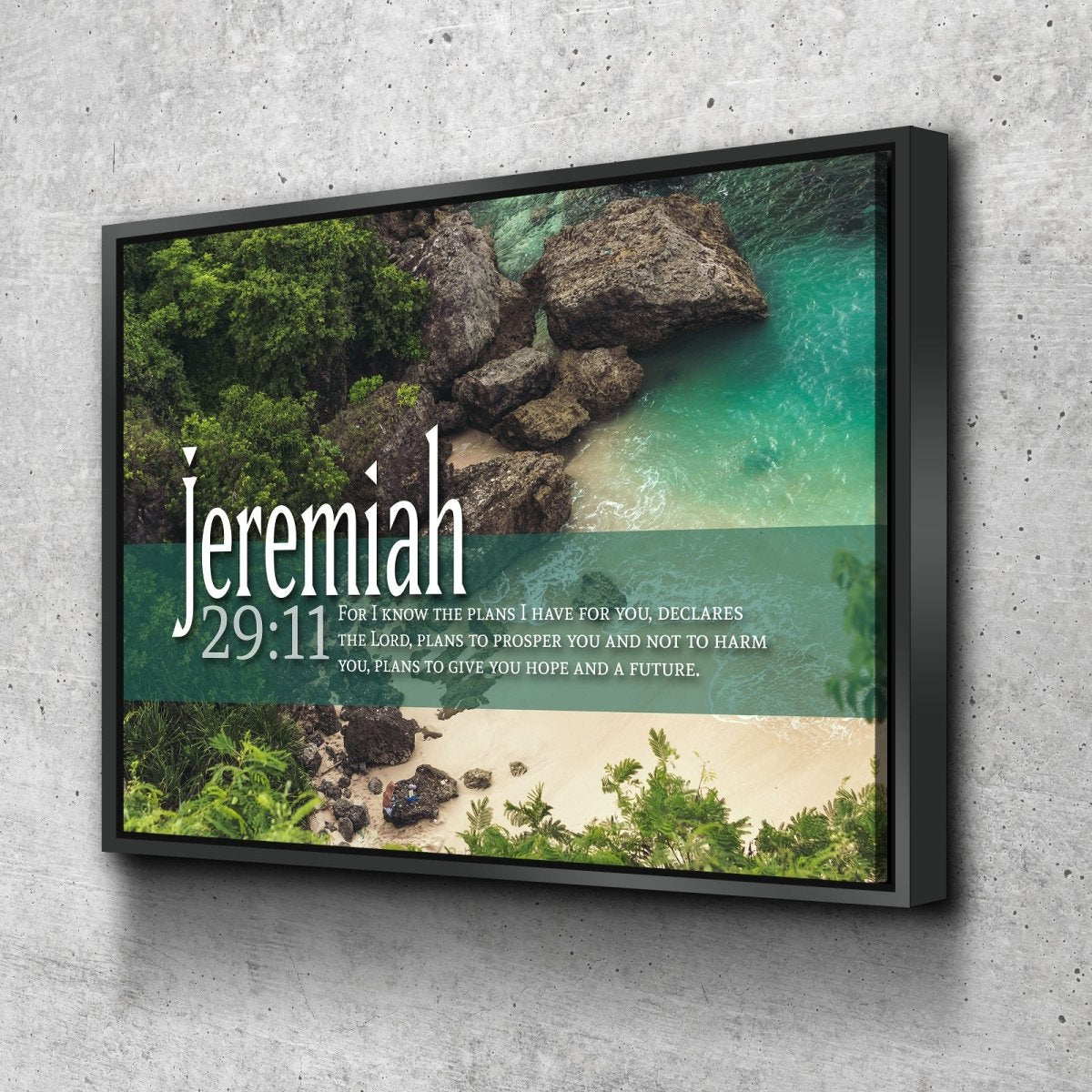 Jeremiah 2911 Niv Bible Verse Wall Art - Christian Canvas Wall Art